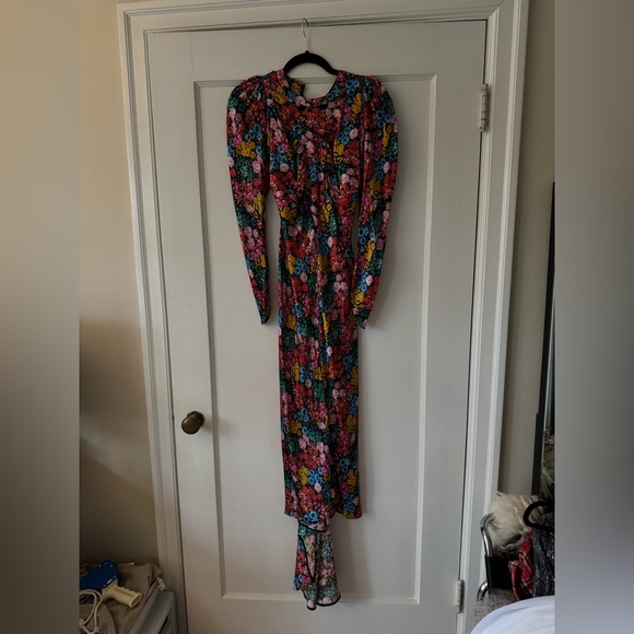 THE ATTICO Long Floral Dress sz 36 - Picture 6 of 12